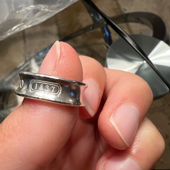 Authentic Tiffany & Co. Sterling Silver 1837 Ring - Picture 12 of 15